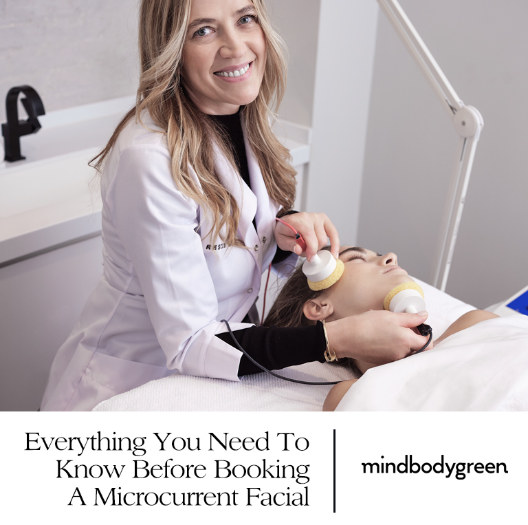 MINDBODYGREEN // Everything You Need To Know Before Booking A Microcurrent Facial