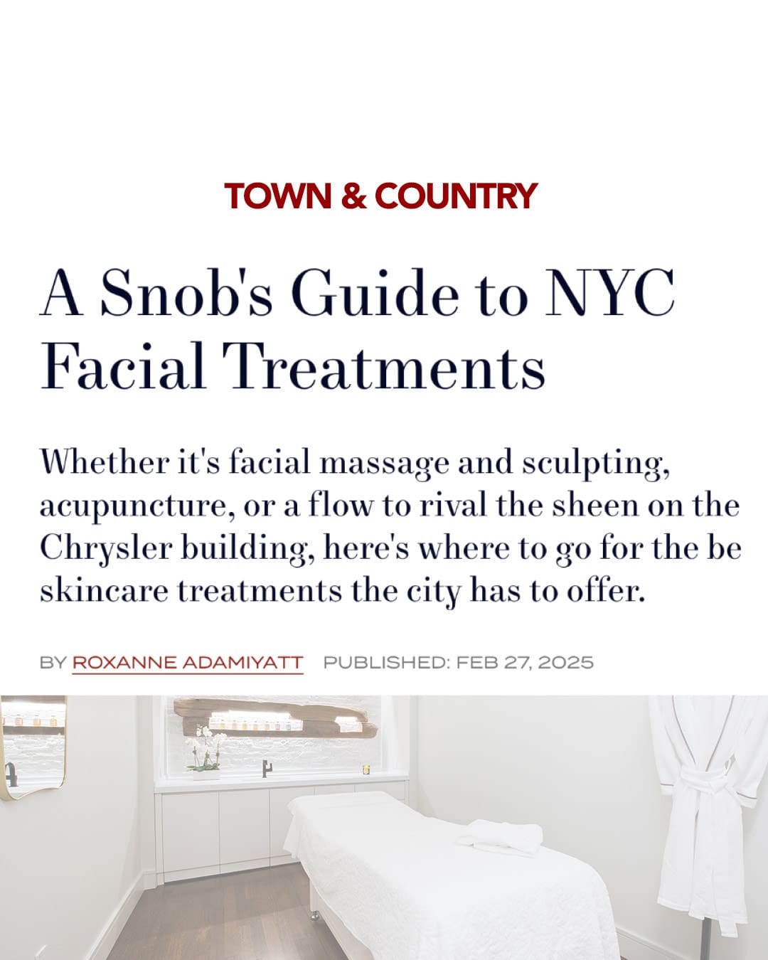 Snob’s Guide to NYC Facial Treatments: Rescue Spa