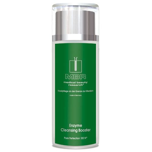 MBR Enzyme Cleansing Booster is a white powder when mixed with water it becomes foam cleansing booster that deeply cleanses your skin and pores leaving your skin clean and very soft loved by rescue spa estheticians and clients