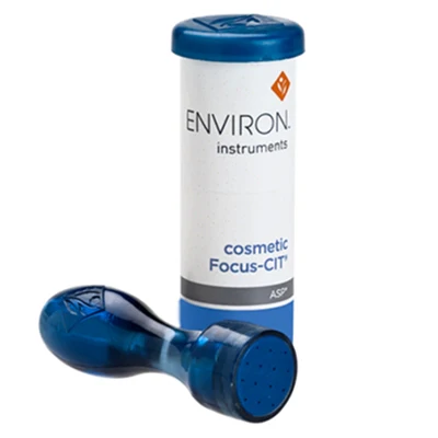 Environ Cosmetic Focus CIT pictured on a white backround, microneedling tool for microneedling at home.